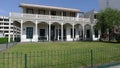 Ancient mansion facing the sea in Ancon beach, Lima Royalty Free Stock Photo