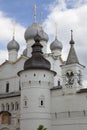 Scenic view of the white stone Rostov Kremlin, Russia Royalty Free Stock Photo