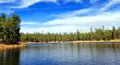 Scenic view of Woods Canyon Lake at the Mogollon Rim in Northern Arizona Royalty Free Stock Photo