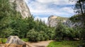 Scenic view from Yosemite National Park in California, USA Royalty Free Stock Photo