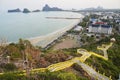 Scenic Viewpoint of Khao Chong Krachok and Stairway to Viewpoint.