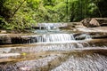 scenic views along hiking trailat table rock mountain south carolina