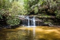 scenic views along hiking trailat table rock mountain south carolina