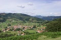 Scenic views of the Pyrenees France. valleys, mountains, villages and travel