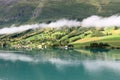 Coastal landscape in Nordfjord, Olden - Norway - Scandinavia Royalty Free Stock Photo