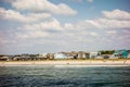 Scenic views at oak island beach north carolina Royalty Free Stock Photo