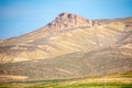 Scenic views of old building, mountains and sunsets, from El Gantera, Biskra Royalty Free Stock Photo