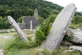 Scenic views of St. KevinÃÂ´s Monastery, Glendalough, County Wicklow, Ireland