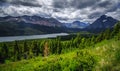 Scenic Views of Two Medicine Lake, Glacier National Park Royalty Free Stock Photo