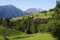 a scenic village in the Austrian Alps of the Schladming-Dachstein region (Austria) Royalty Free Stock Photo