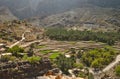 Scenic village Bilad Sayt in Sultanate of Oman Royalty Free Stock Photo