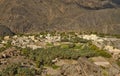 Scenic village Bilad Sayt in Sultanate of Oman Royalty Free Stock Photo