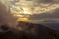 A scenic vista of Shenandoah Valley from an overlook at over 3000 feet elevation Royalty Free Stock Photo