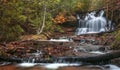 Scenic Wagner water falls in Michigan upper peninsula Royalty Free Stock Photo