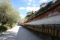 scenic walkway in lhasa tibet