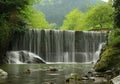 A scenic waterfall stream