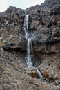 Scenic waterfall in Tongariro National Park near Whakapapa village Royalty Free Stock Photo