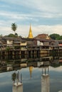 Scenic waterfront and old town building city landmark in Chanthaburi, Thailand Royalty Free Stock Photo