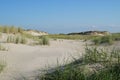 Scenic White Sand Dunes And Sand Grass Of Baltrum Island In The North Sea In Germany