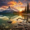 Scenic wilderness landscape in Canada
