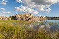 Scenic Willow Lake in Summer