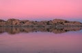 Scenic Willow Lake Sunset Reflection Prescott Arizona