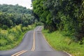 Scenic windy road, Hana highway, Maui, Hawaii Royalty Free Stock Photo