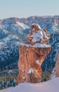 Scenic Winter Landscape in Bryce Canyon National Park Royalty Free Stock Photo