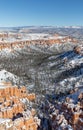 Scenic Winter Landscape at Bryce Canyon National Park Royalty Free Stock Photo