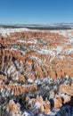 Scenic Winter Landscape at Bryce Canyon National Park Royalty Free Stock Photo