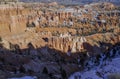 Scenic Winter Landscape in Bryce Canyon National Park Utah Royalty Free Stock Photo