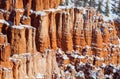 Winter Scenic Landscape in Bryce Canyon National Park Utah Royalty Free Stock Photo