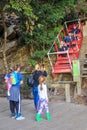 `Scenic World` in the Blue Mountains, Australia. Old scenic railway car