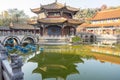 Scenic of Yuantong Temple, the most famous Buddhist temple in Kunming. landmark and popular for tourists attractions. Kunming,