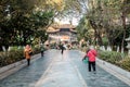 Scenic of Yuantong Temple, the most famous Buddhist temple in Kunming. landmark and popular for tourists attractions. Kunming,