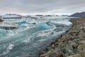 Scenice view of Glacier river, Iceland Royalty Free Stock Photo