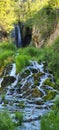 Scenics byway water fall and stream Royalty Free Stock Photo