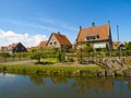 Scenics Cottages in Marken, Netherlands Royalty Free Stock Photo