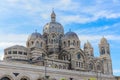 A scenics view of the cathedrale Sainte-Marie-Majeure (La Major) in Marseille, bouches-du-rhone, France Royalty Free Stock Photo