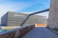 A scenics view of the walking bridge of the Mucem (Museum of European and Mediterranean Civilisations)