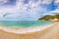 Scenis view on Vignanotica beach on the coast of Gargano National park