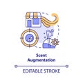 Scent augmentation concept icon