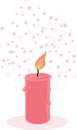 Scented candle illustration Royalty Free Stock Photo