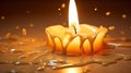 scented candle melt Royalty Free Stock Photo