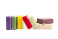 Scented and colorfull soaps Royalty Free Stock Photo