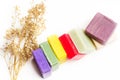 Scented and colorfull soaps Royalty Free Stock Photo