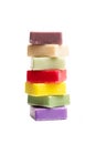 Scented and colorfull soaps Royalty Free Stock Photo