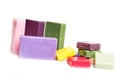Scented and colorfull soaps Royalty Free Stock Photo