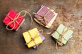 Scented and colorfull soaps Royalty Free Stock Photo