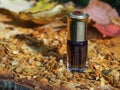 Fragrant oil. Scented oil. Small bottle of Arabian Attar. Royalty Free Stock Photo